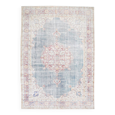 Tapis vintage turc classique bleu