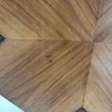 Art deco style serving table in walnut veneer