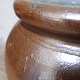 Pot grès terre vernissée H45 conserve ancien