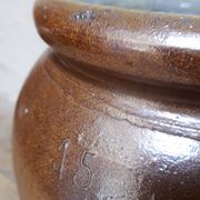 Pot grès terre vernissée H45 conserve ancien