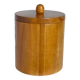Vintage varnished solid blond wood box