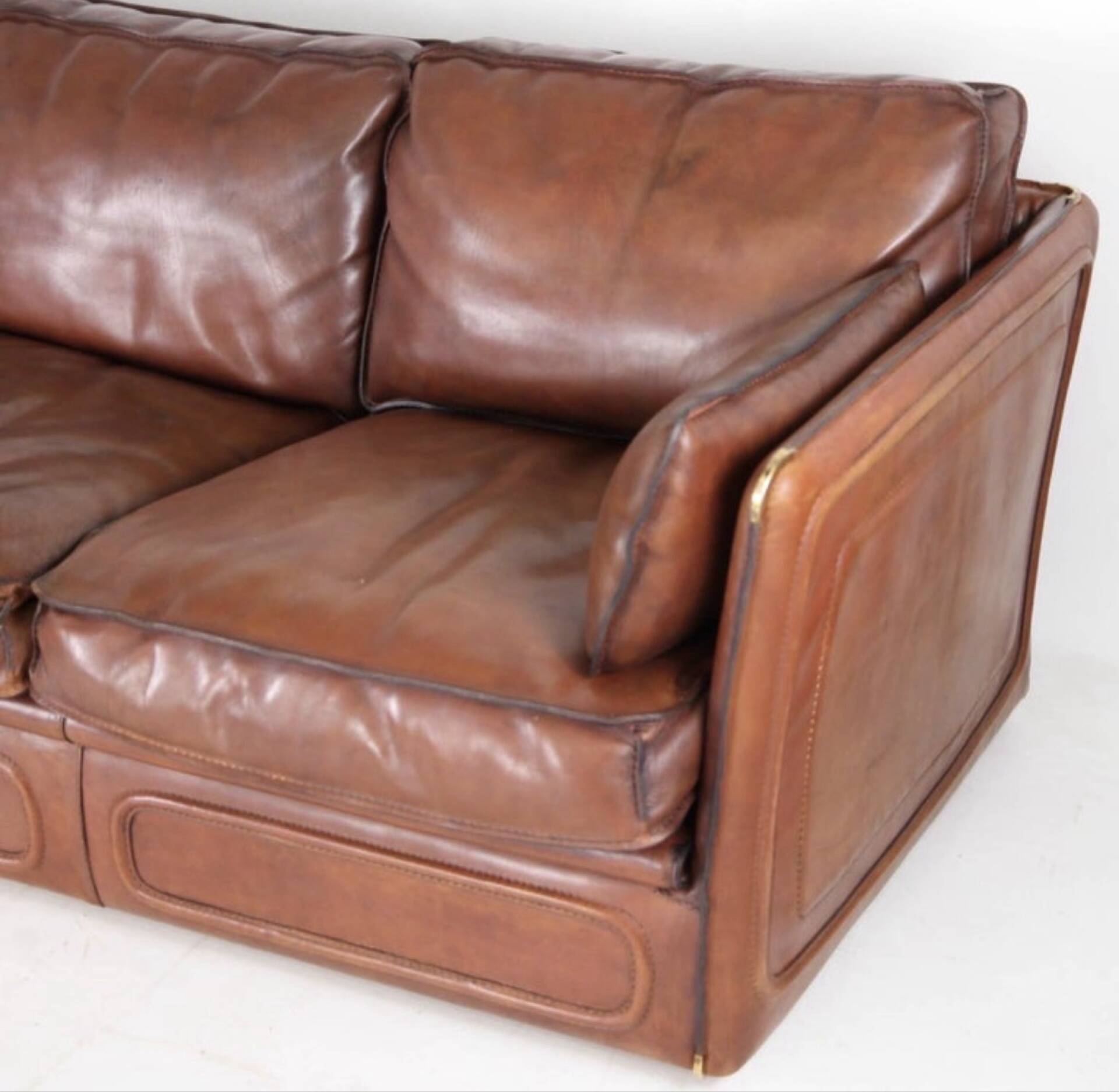 Canapé cuir 3 places Roche Bobois