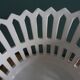 Malicorne Bourg-Joly openwork fruit bowl signed Moreau