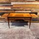 Louis XVI style desk - Walnut & Leather - 1970s