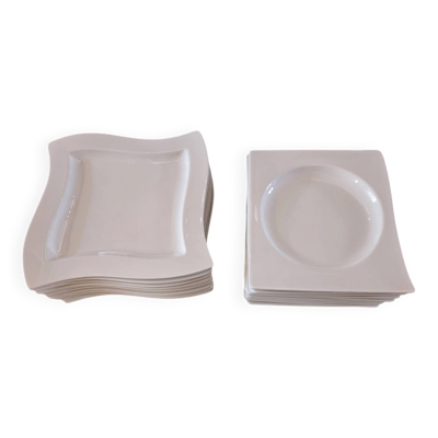 24 assiettes Villeroy et Boch collection New Wave