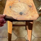 Solid oak stool chemistry laboratory
