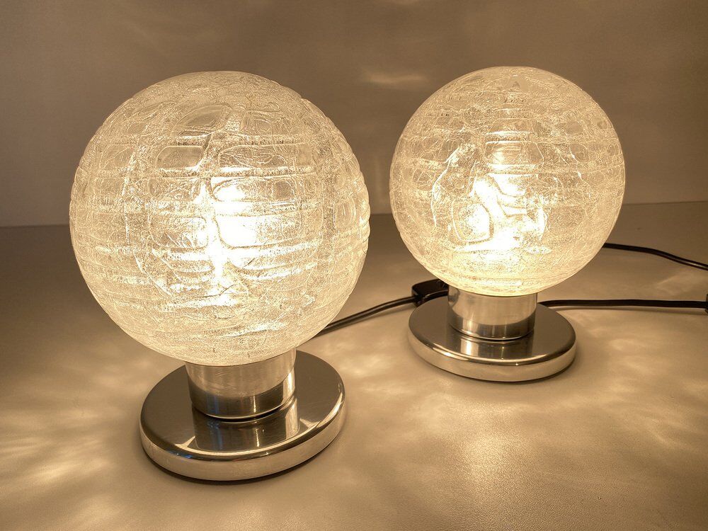 Pair Vintage Space Age Table Lamps from Doria