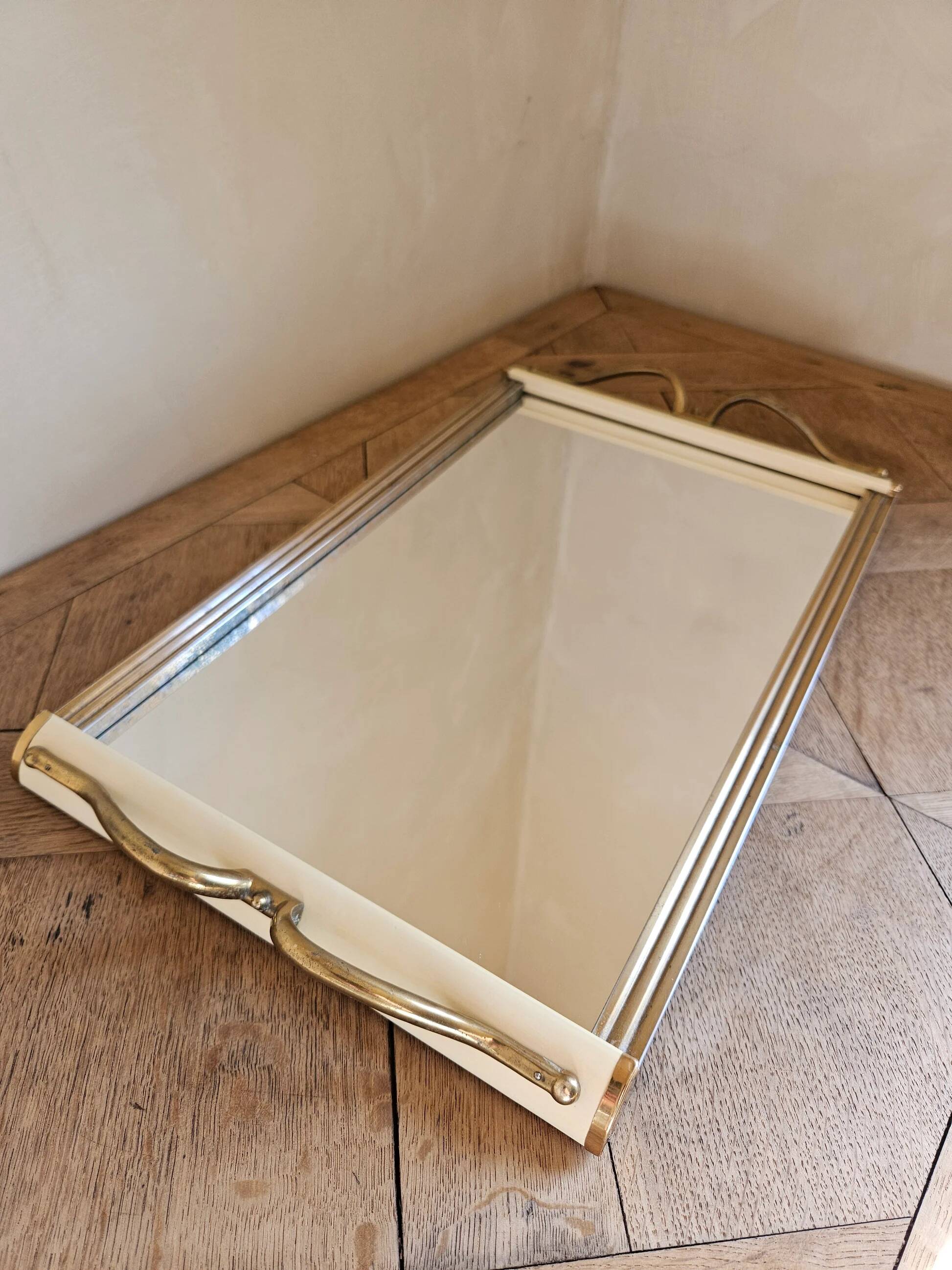 Plateau miroir Art Déco
