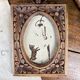 antique carved wooden photo frame