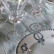 Service of 12 pieces, white and red wine, Bayel crystal.
