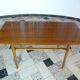 Wilhelm Knoll Side or Coffee Table with Lower Shelf in Woven Cane, Germany 1950s