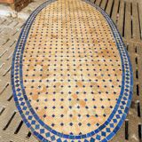 Old dining table garden table Moroccan mosaic 100 x 200 cm