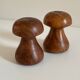 Vintage wooden salt and pepper shaker set