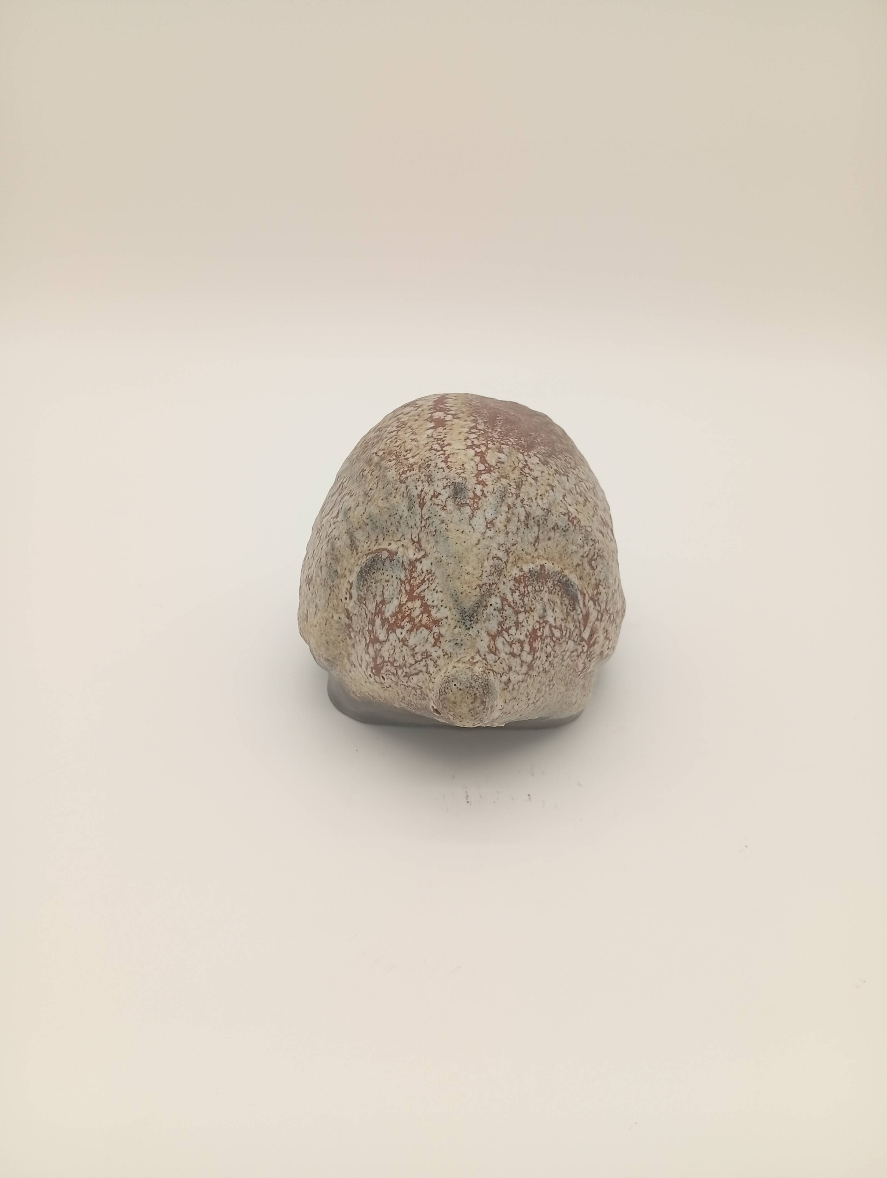 Hedgehog Statuette Zoomorphic Brutalist Sculpture Molded Pottery 20th Century