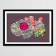 Pastel Hortensia and Rose - A4 - flower