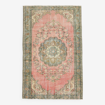 5x8 Madallion Vintage Rug, 162x257Cm