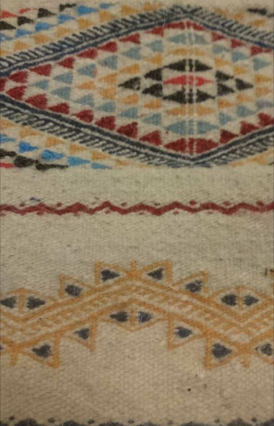 Multicolor rugs Handmade wool 160x90cm