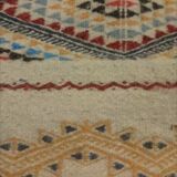 Tapis multicolore fait à la main en laine 160x90cm