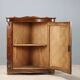 Antique corner cabinet in carved walnut, Italy, 19th century