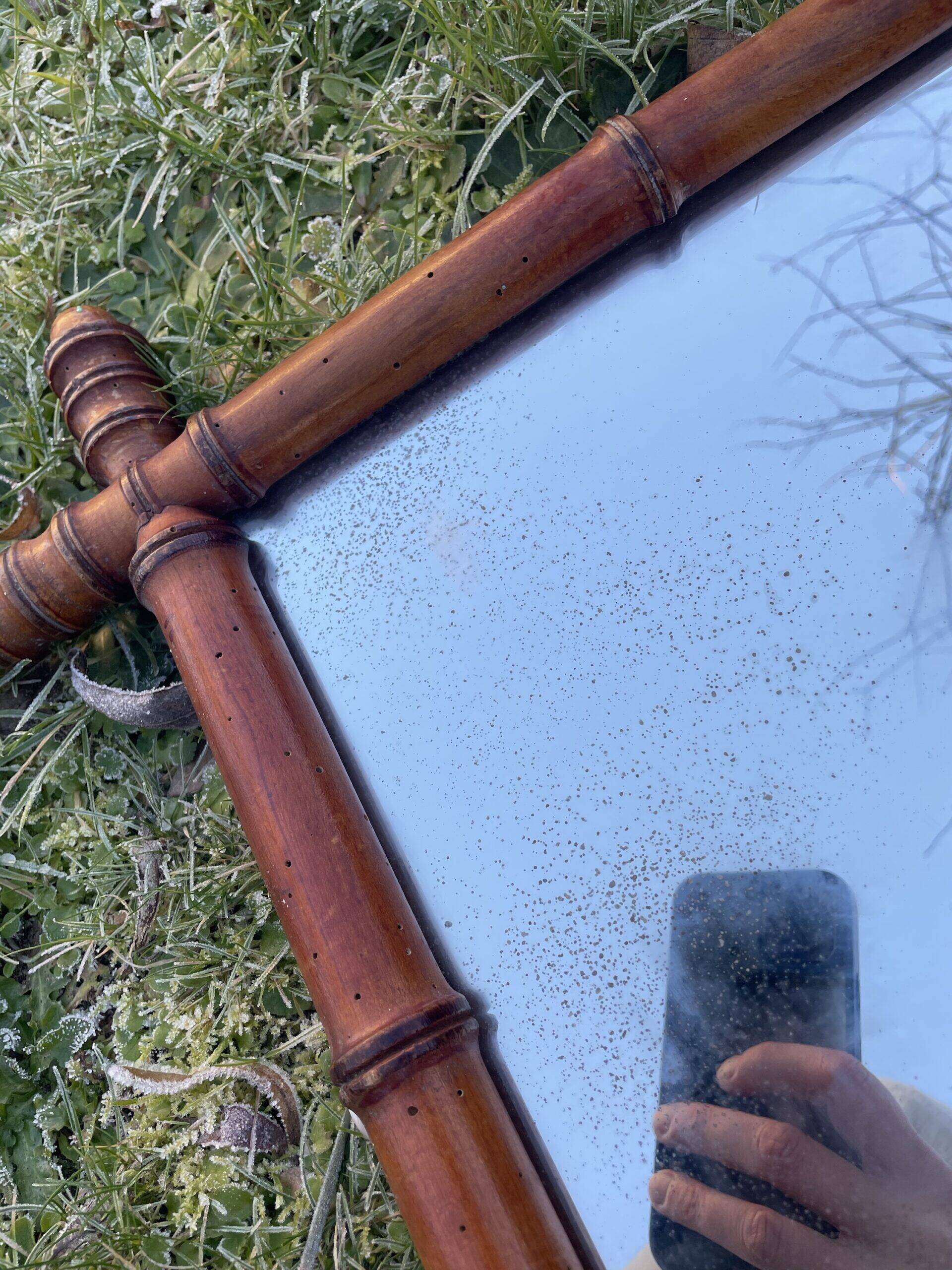 Ancient bamboo mirror