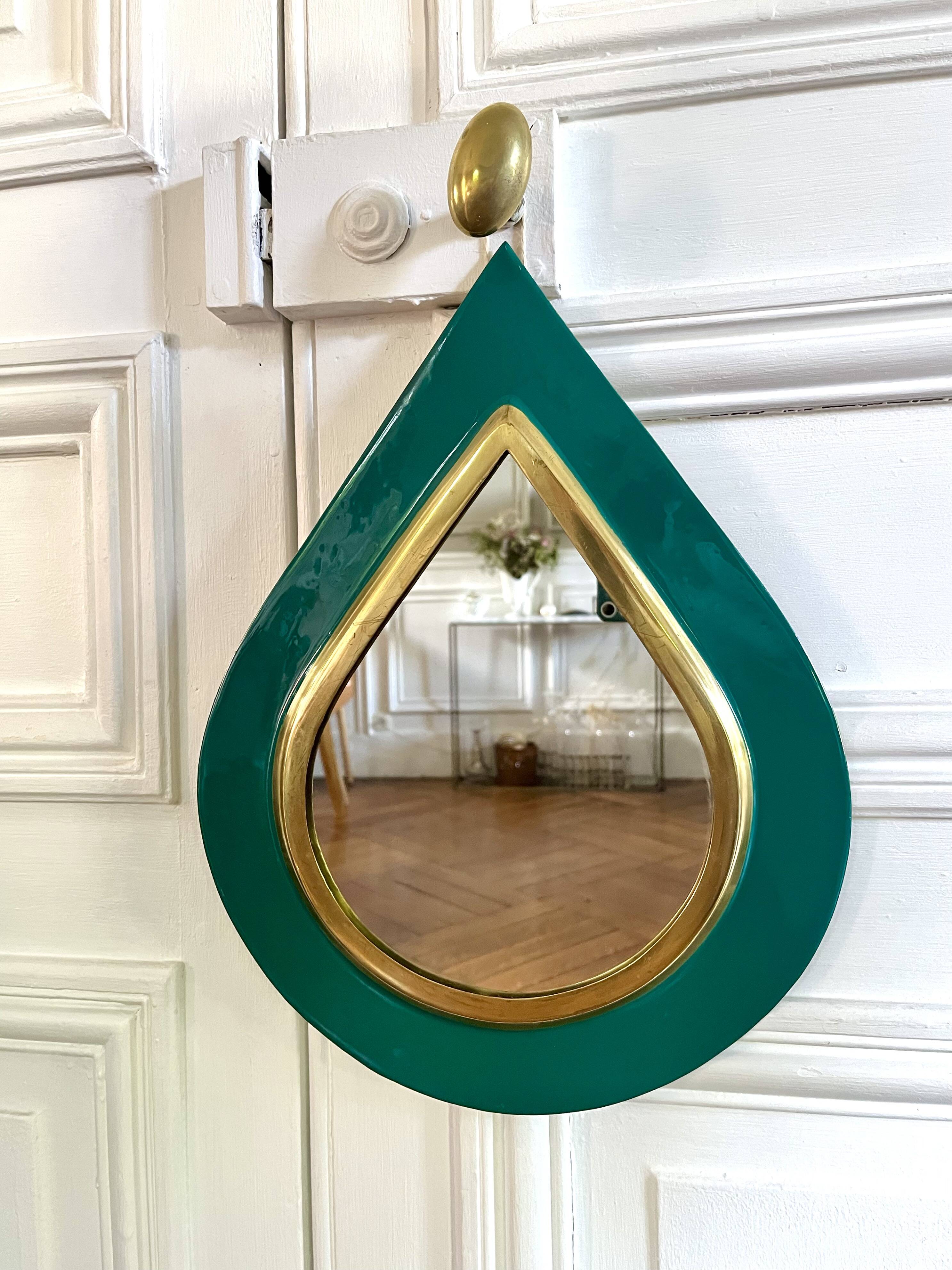 Brass mirror