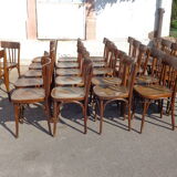Set of 28 vintage bistro chairs