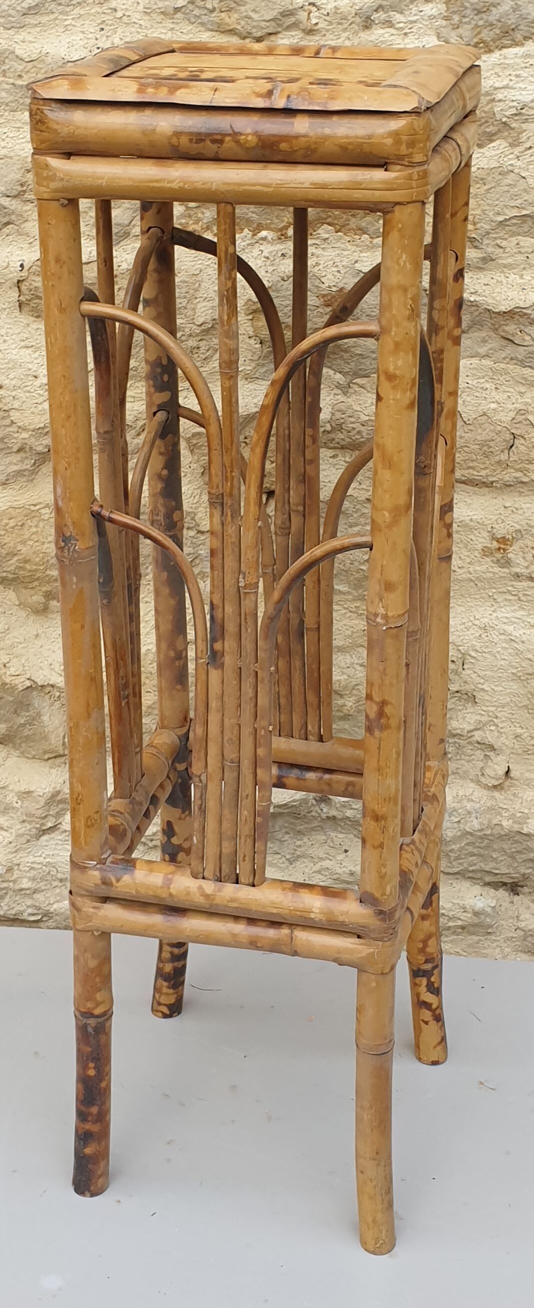 Bamboo plant holders from the 1960s