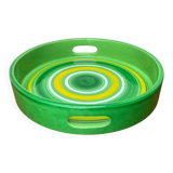 Italian ceramic platter from the mid-century by Bitossi for Rosenthal Netter, 1960s.