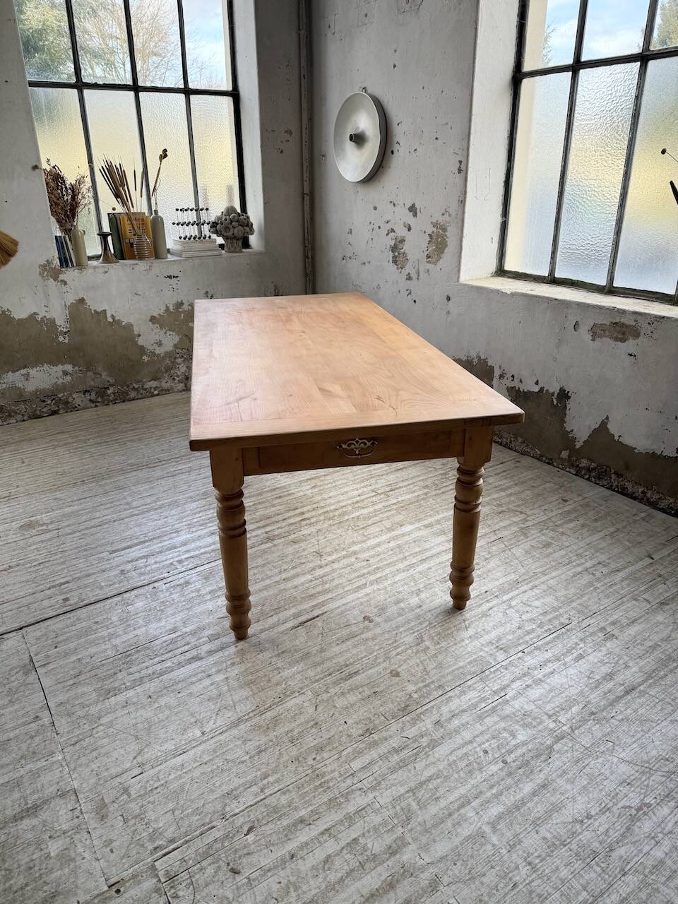 Table de ferme en merisier