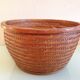 Braided wicker pot cover, vintage 60s/70s