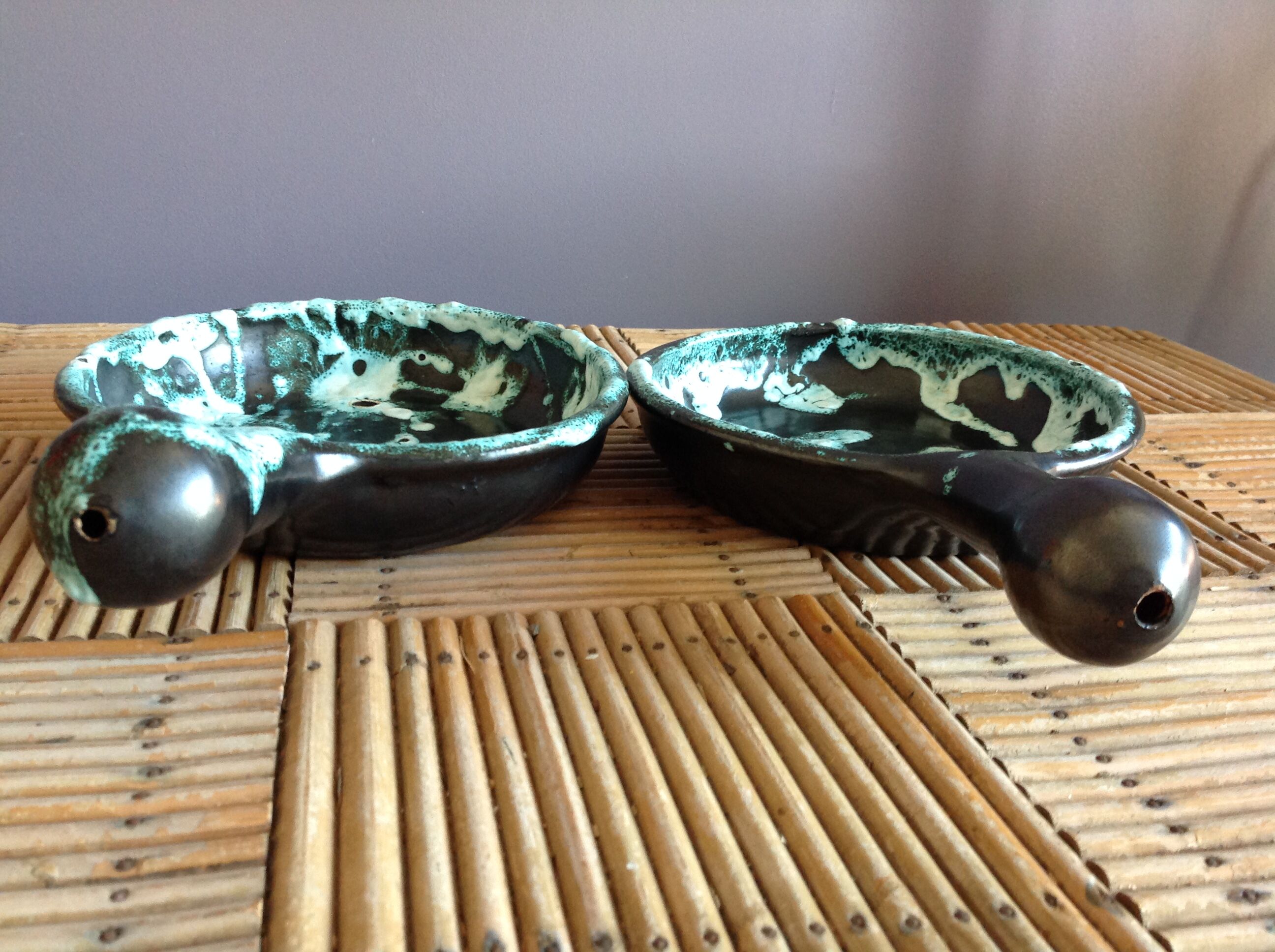 Duo of ceramic dishes
