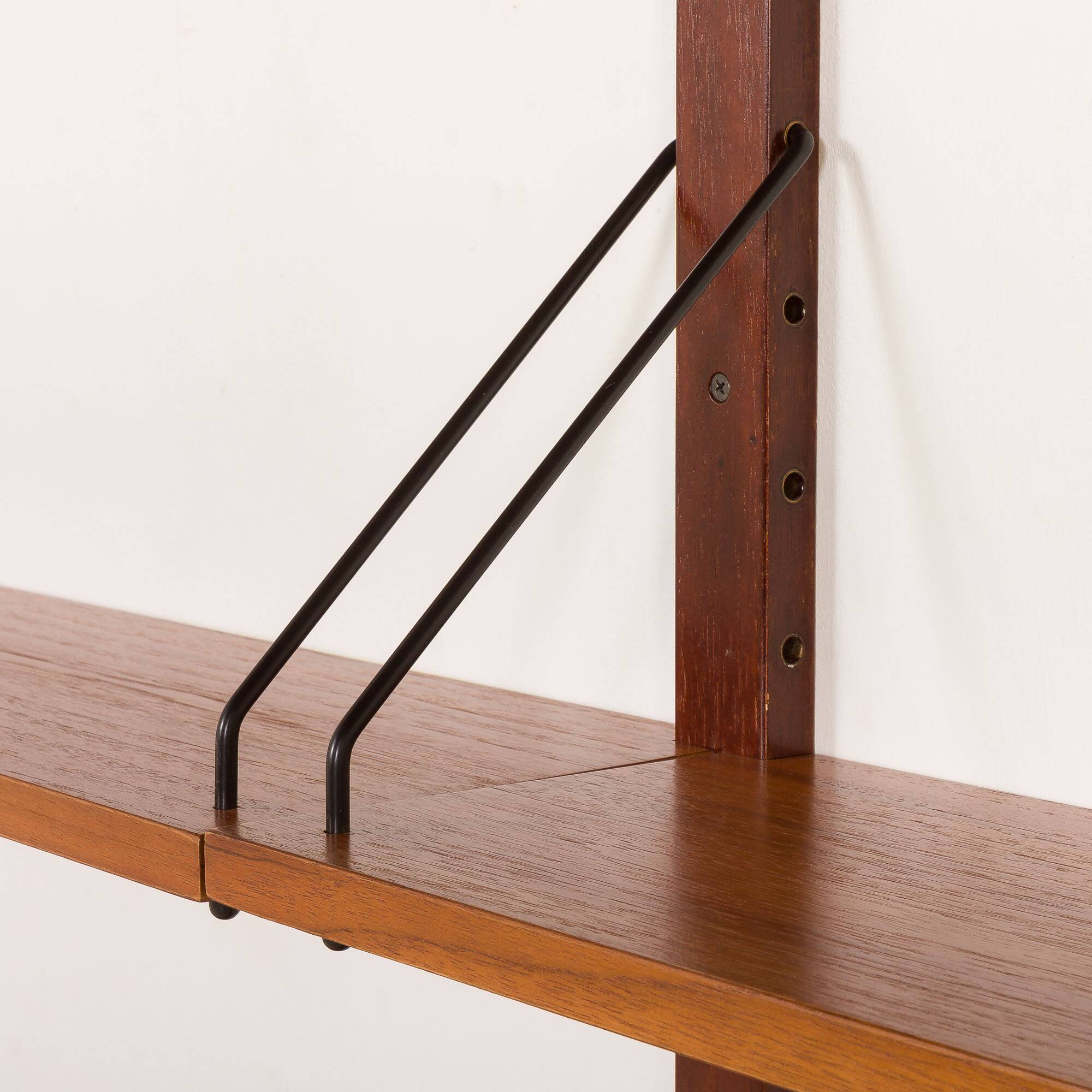 Danish vintage teak shelving unit, 1960s