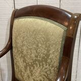 Armchair with crosses - 19th century restoration in mahogany
