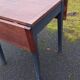 Drop-leaf table with oak top