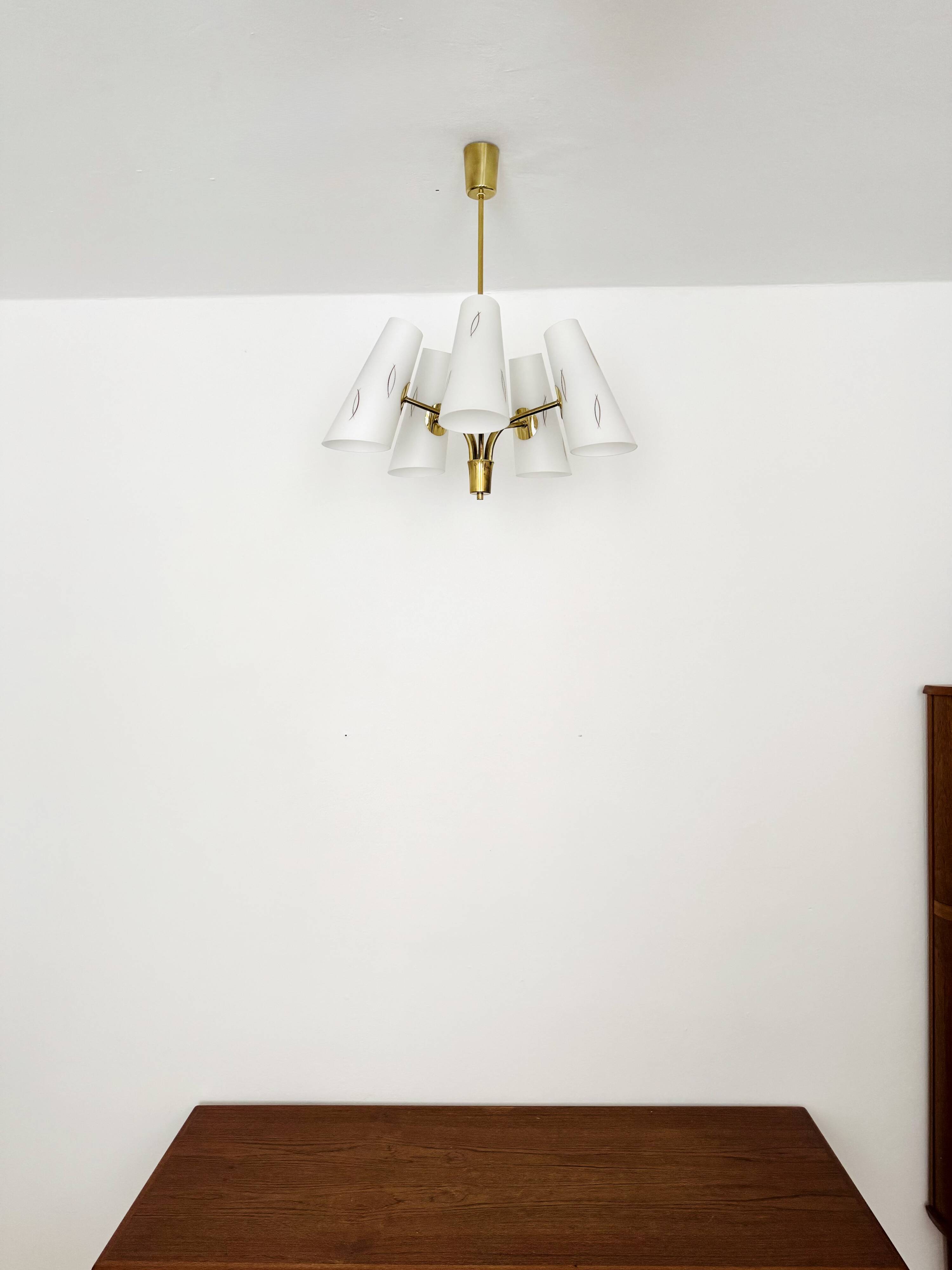 Austrian Brass Chandelier by Rupert Nikoll