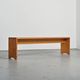 Mountain bench in solid pine, France, circa 1975