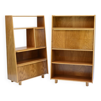 Pair of Pastoe bookcases in oak