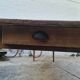 Large antique farmhouse table with a drawer