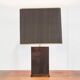 Vintage lacquered and brass table lamp, 1970s