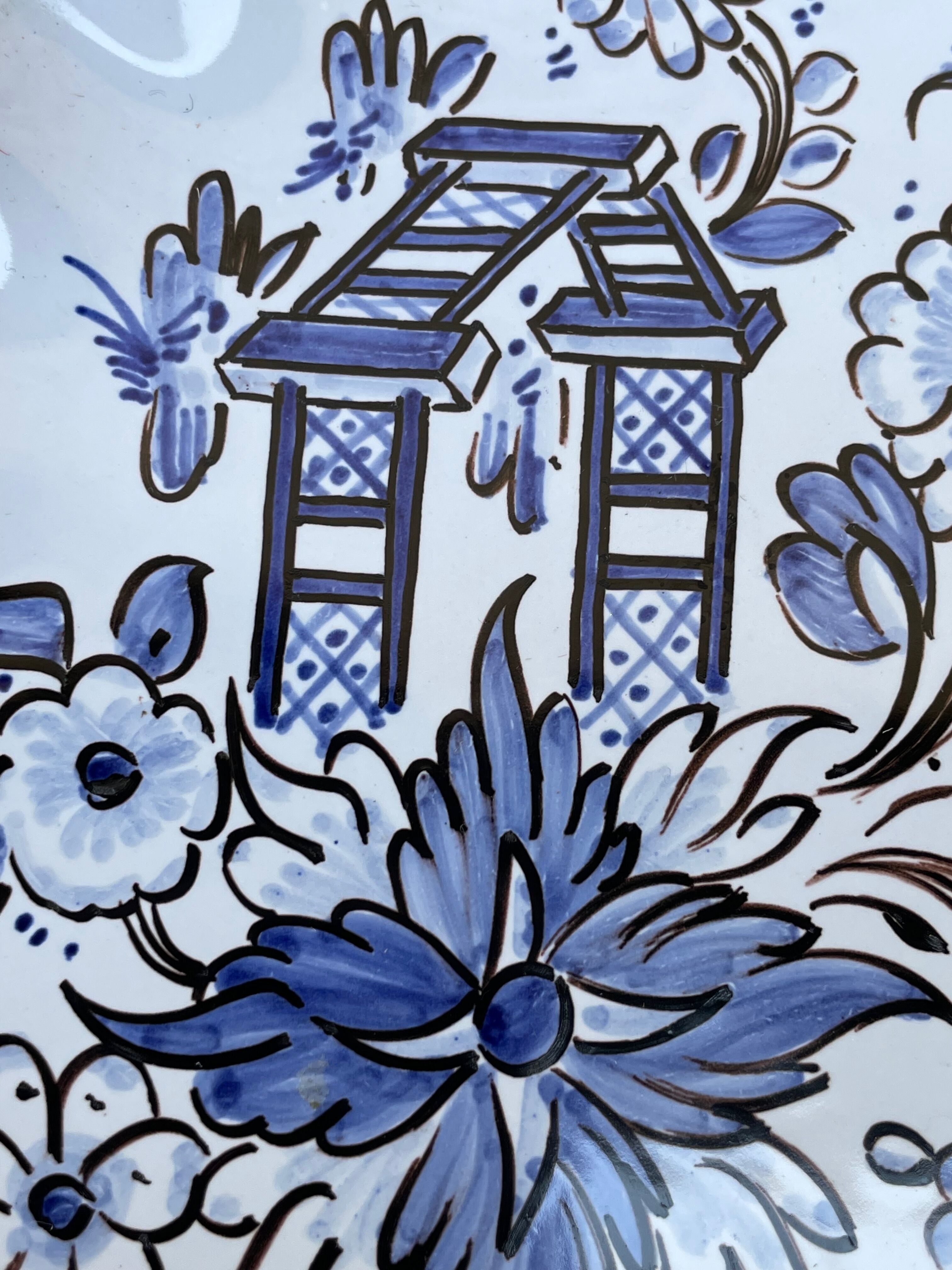 Nevers faience plate C. Bernard S. Lucet