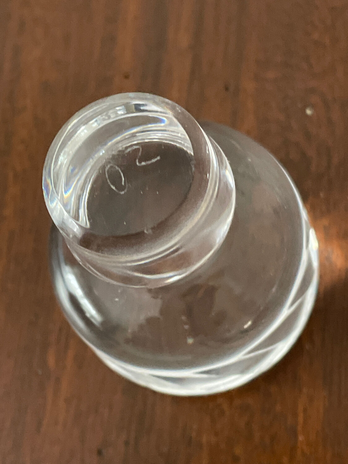 Antique crystal decanter