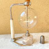 Hellem France vacuum coffee maker 8 cups vintage Pyrex glass 70s