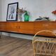 Scandinavian teak and metal sideboard