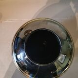 Art deco ball vase in black glass