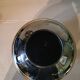 Art deco ball vase in black glass