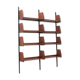 Mid century teak wall shelving unit 1950s