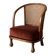 English Bergère Armchair with Caned Backrest, 1900s