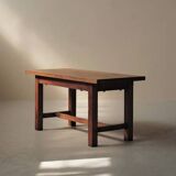 Solid oak farmhouse table, France, around 1950.