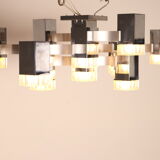 Ceiling light model 'Cubic' with 13 light units by Sciolari - Italy - 1970's