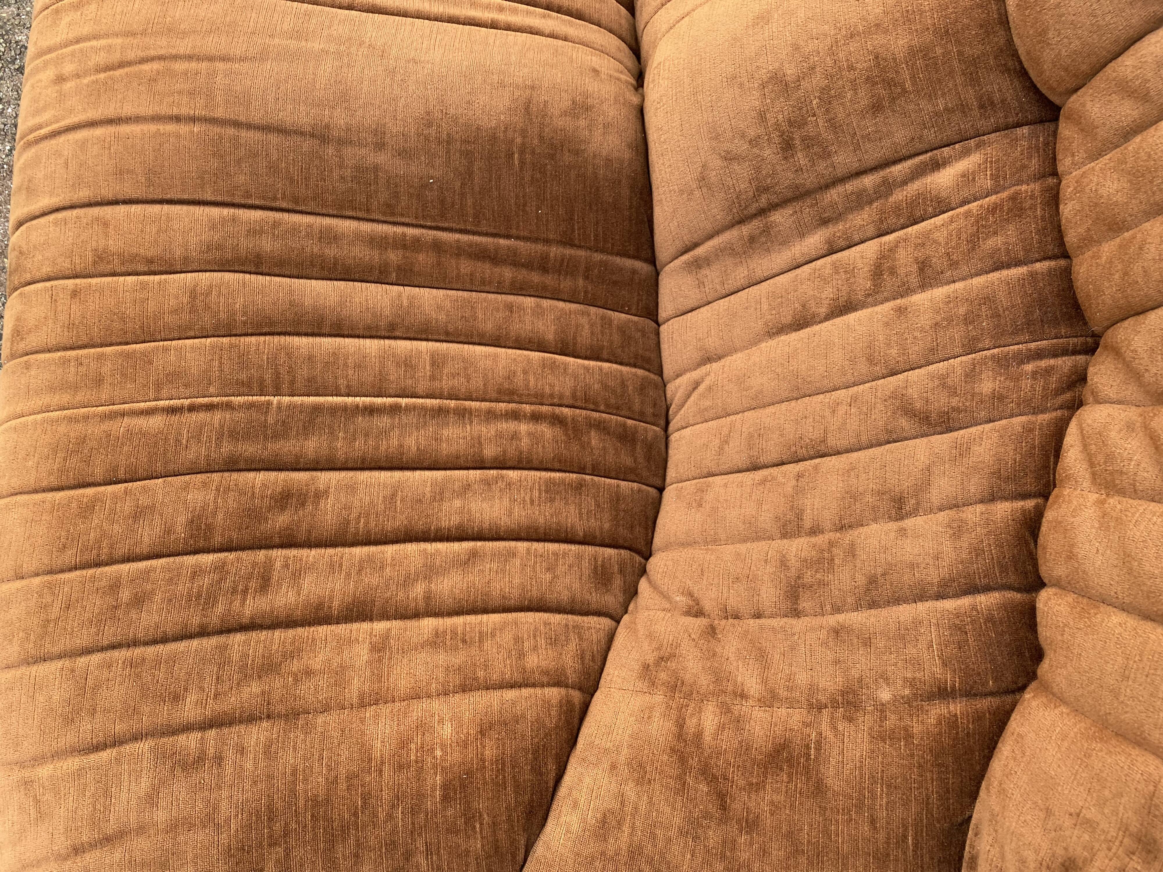 Sofa and pouf Aralia by Michel Ducaroy, Ligne Roset edition